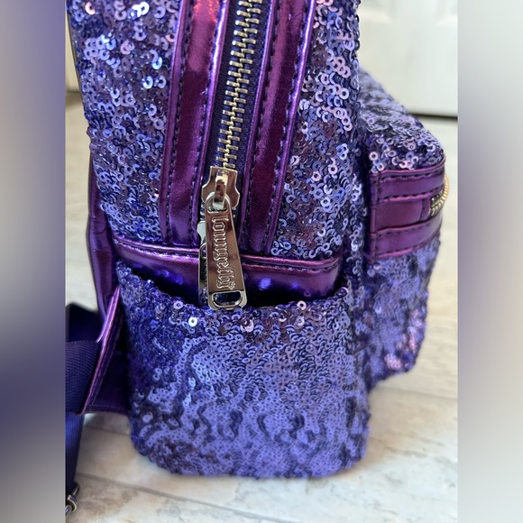Disney Parks Loungefly Purple Potion Sequined Mini Backpack RARE - Picture 13 of 17